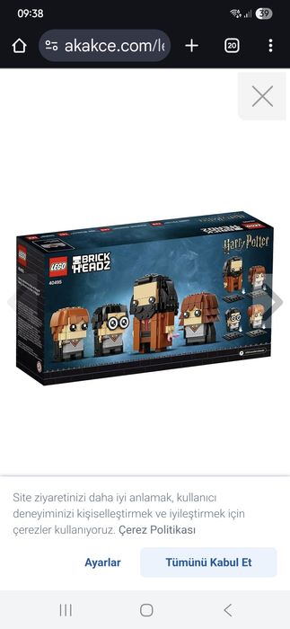 LEGO® BrickHeadz™ - Harry, Hermione, Ron si Hagrid™ 40495, 466 piese