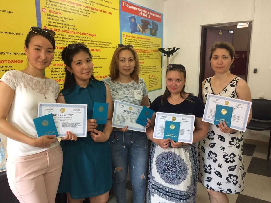 Курсы маникюр,  массаж, парикмахер, визажист  Рассрочка Каспий РЭД!