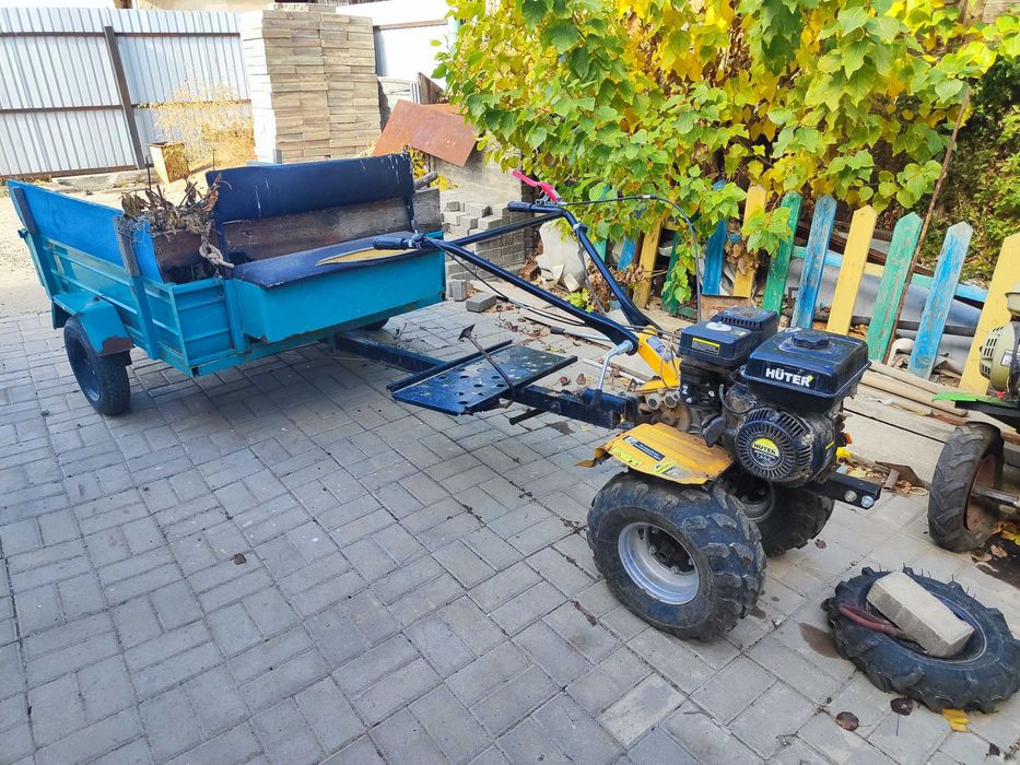 Мотоблок с прицепом