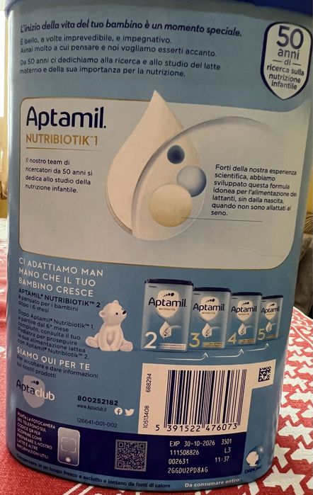 Адаптирано мляко “Aptamil nutri- biotik” 1