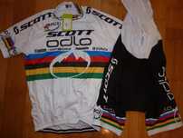 Echipament ciclism SCOTT Odlo Mtb World Champion NINO Schurter set nou