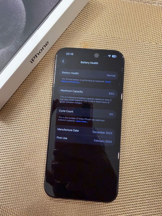 Iphone 15 ProMax 256GB negru