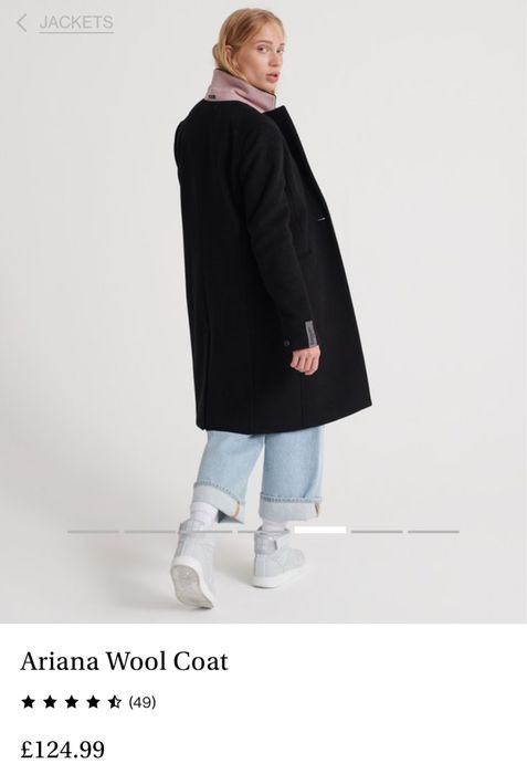 Superdry Ariana wool coat / Зимно палто