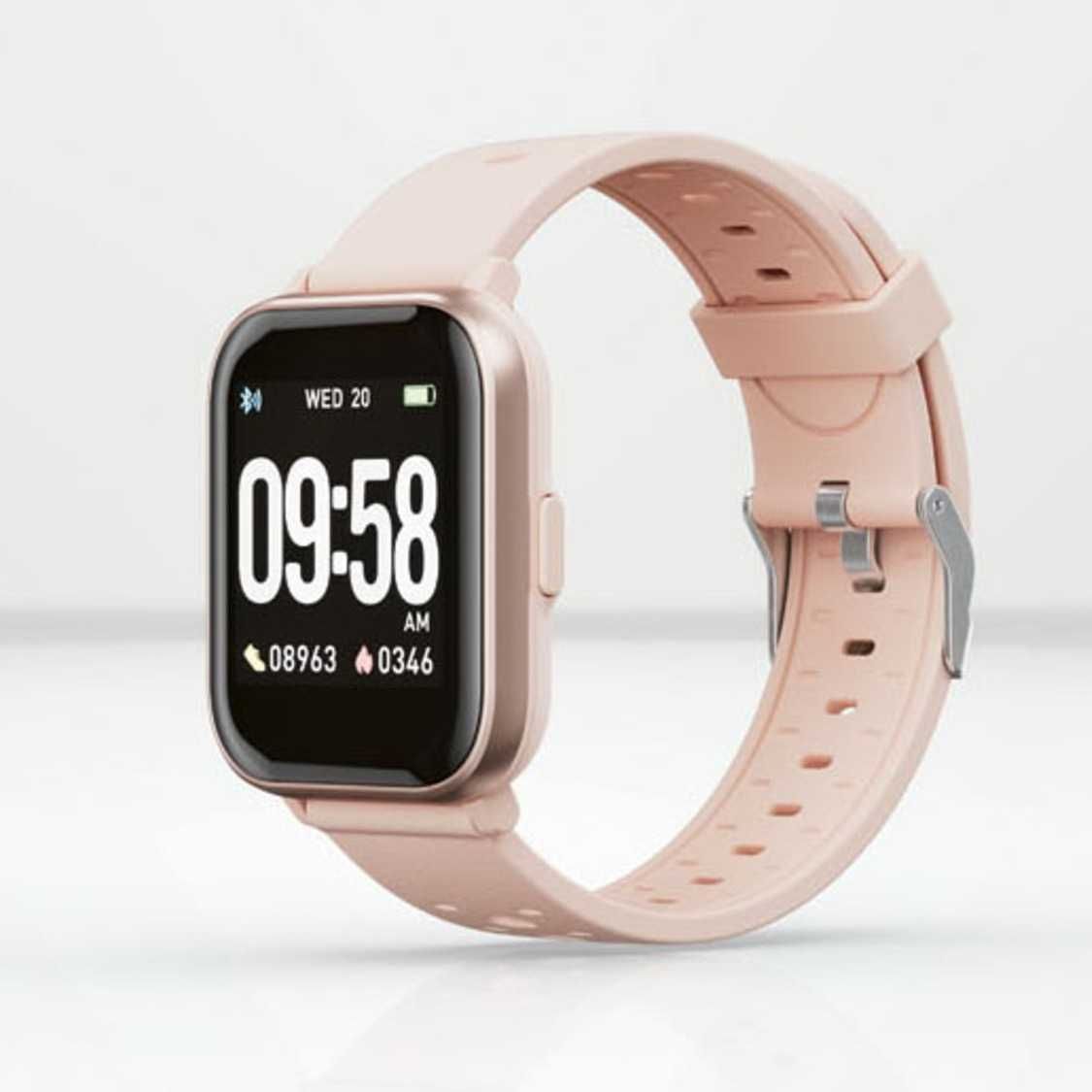 SMARTWATCH pink, ceas inteligent fitness NOU SIGILAT realizat Germania