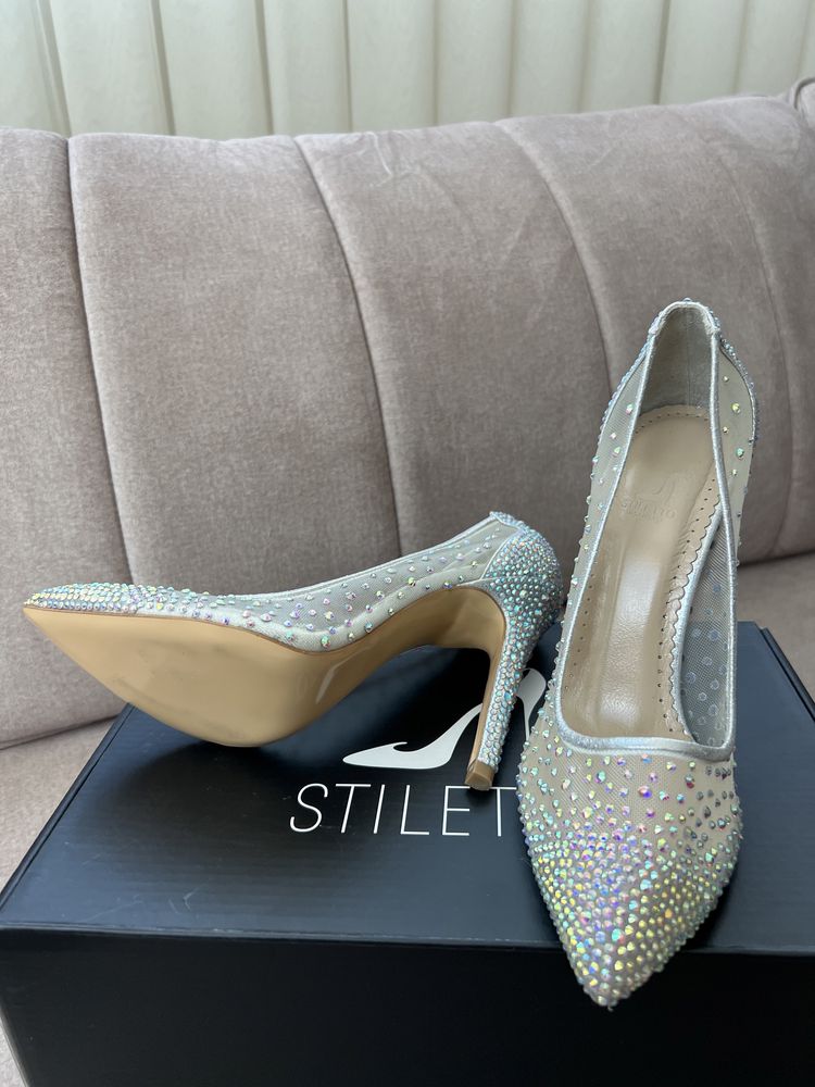 Дамски обувки Stiletto Silver Rain
