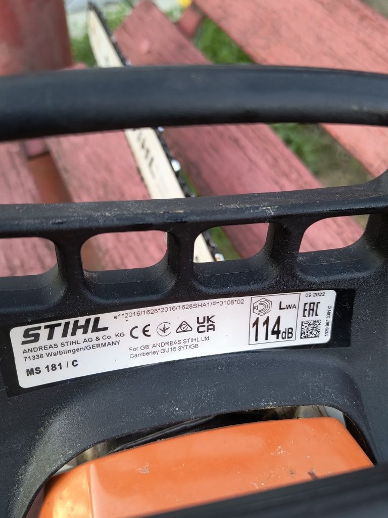 Vând drujbă Stihl MS 181 - Stare excelentă, aproape nouă