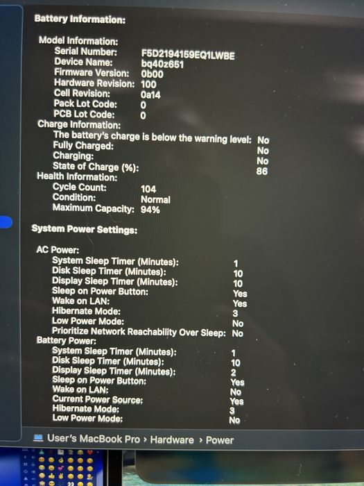 MacBook Pro 16” A2485 M1 PRO 10 CPU, 16 GPU, 32GB RAM, 512GB SSD