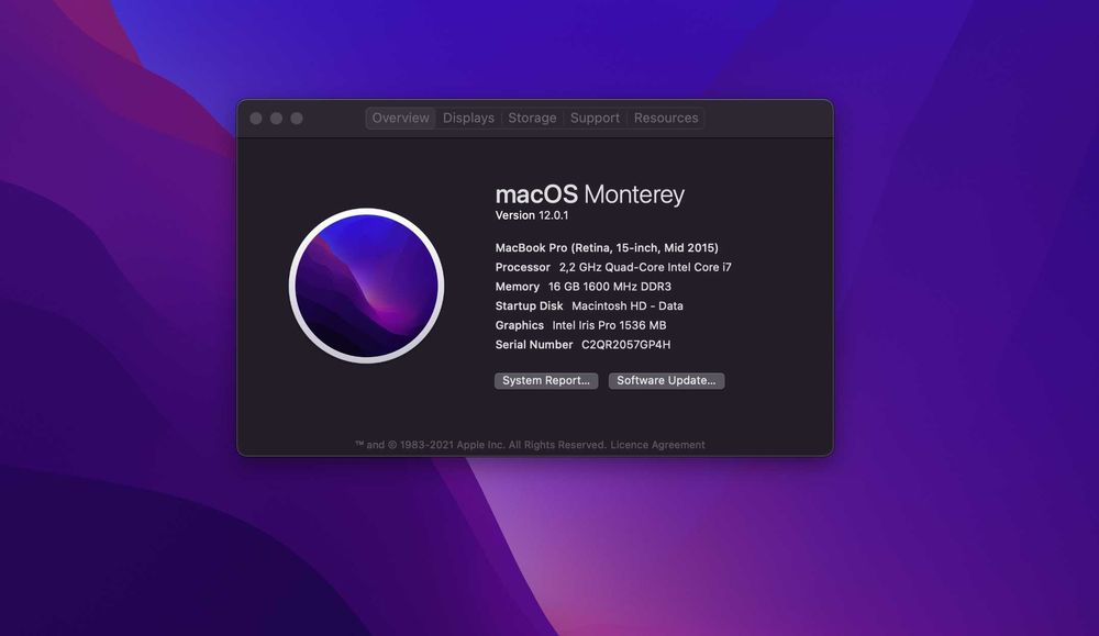 Vând Apple MacBook Pro Retina, 15 inch, Mid 2015 - Intel Core i7