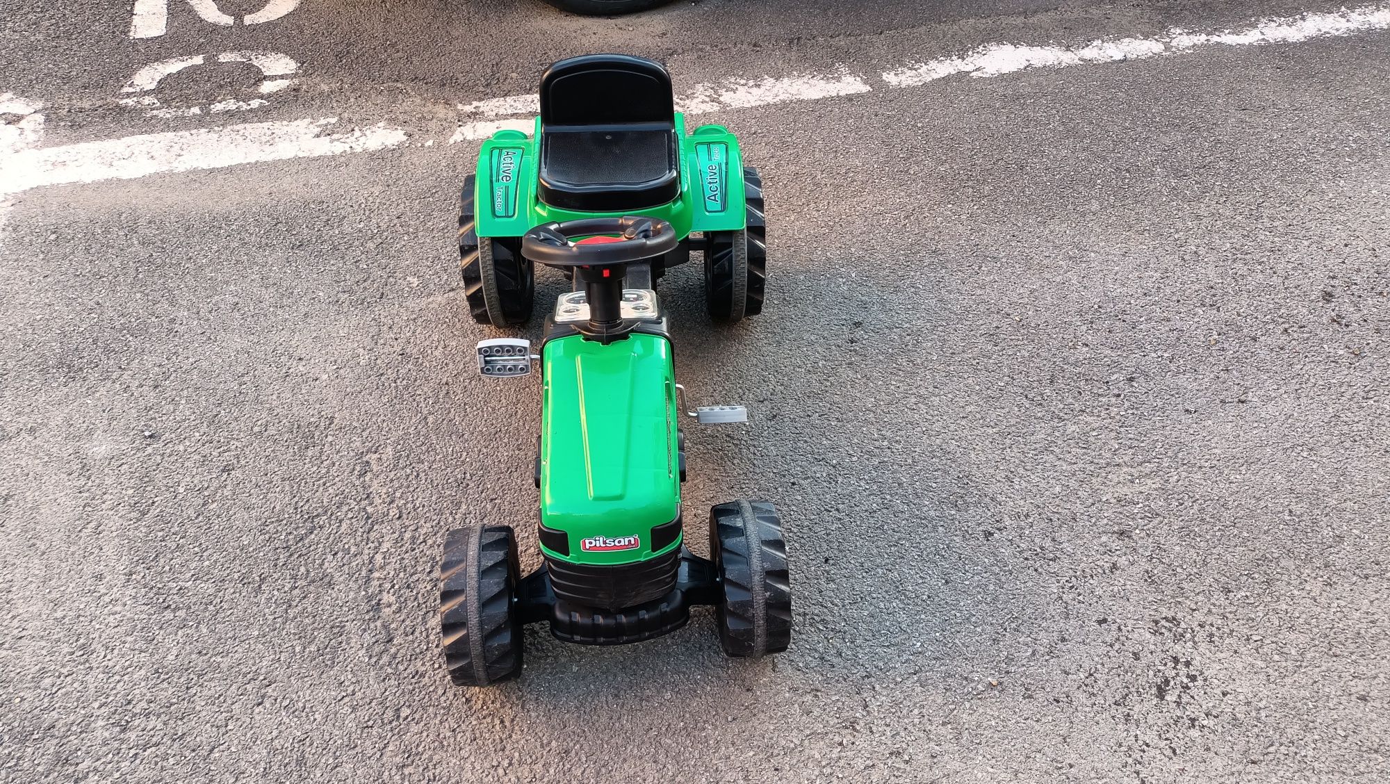 Tractor Pilsan Active, cu pedale, verde