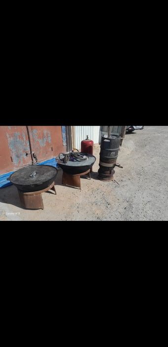 Казан, титан 60литр, горелка 2штук 80 и 60л