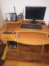 Комплект Компютър маса  за компютър  монитор клавиатура мишка  тонколо