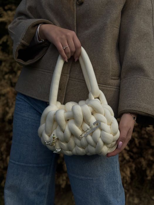 Marshmallow чанти – ръчно изработени. От прежда