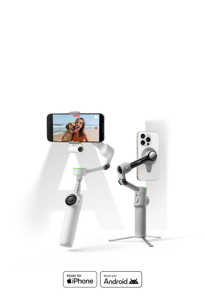 Insta360 Flow 2 Pro Cтабилизатор нового поколения с ИИ-слежением!