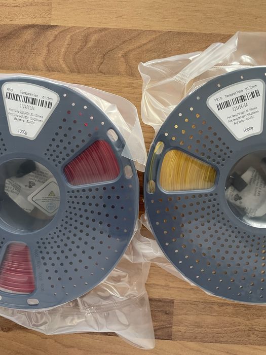 Filament PETG Negru / Gri / Alb / Portocaliu SUNLU