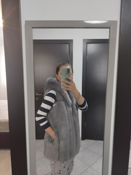 Vesta de blana artificiala dama