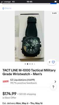 TACT LINE M-1000 Tactical Military Grade Wristwatch - Men’s