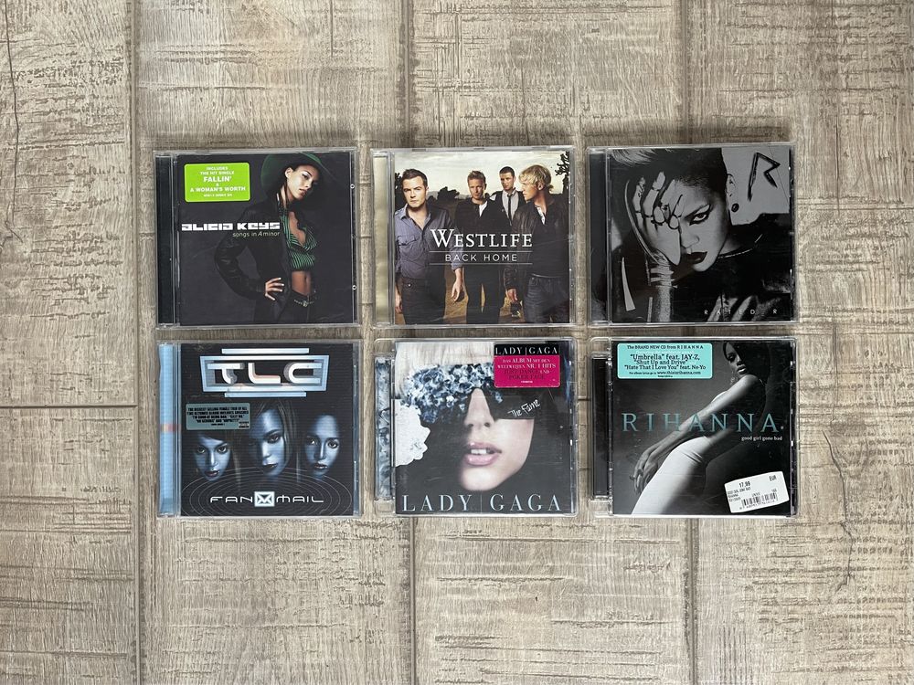 Cd-uri originale Rihanna, Lady Gaga, Alicia Keys, TLC, Westlife