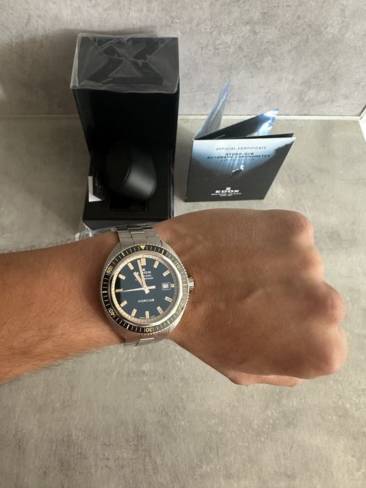 ЧИСТО НОВ!!! Часовник Edox Hydro-Sub Diver 1965 Limited Edition