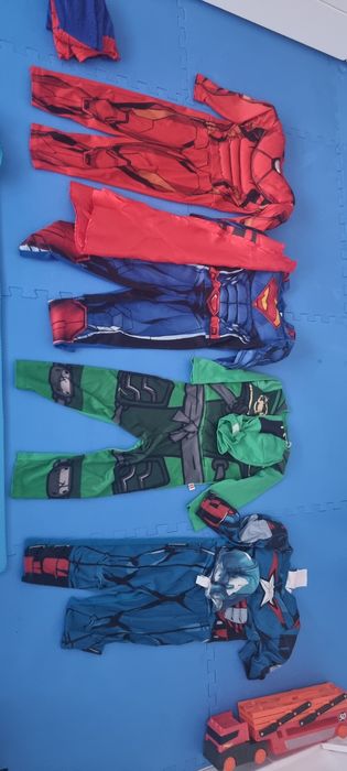 Costume supereroi spiderman, hulk, iron man, superman , print, ninjago