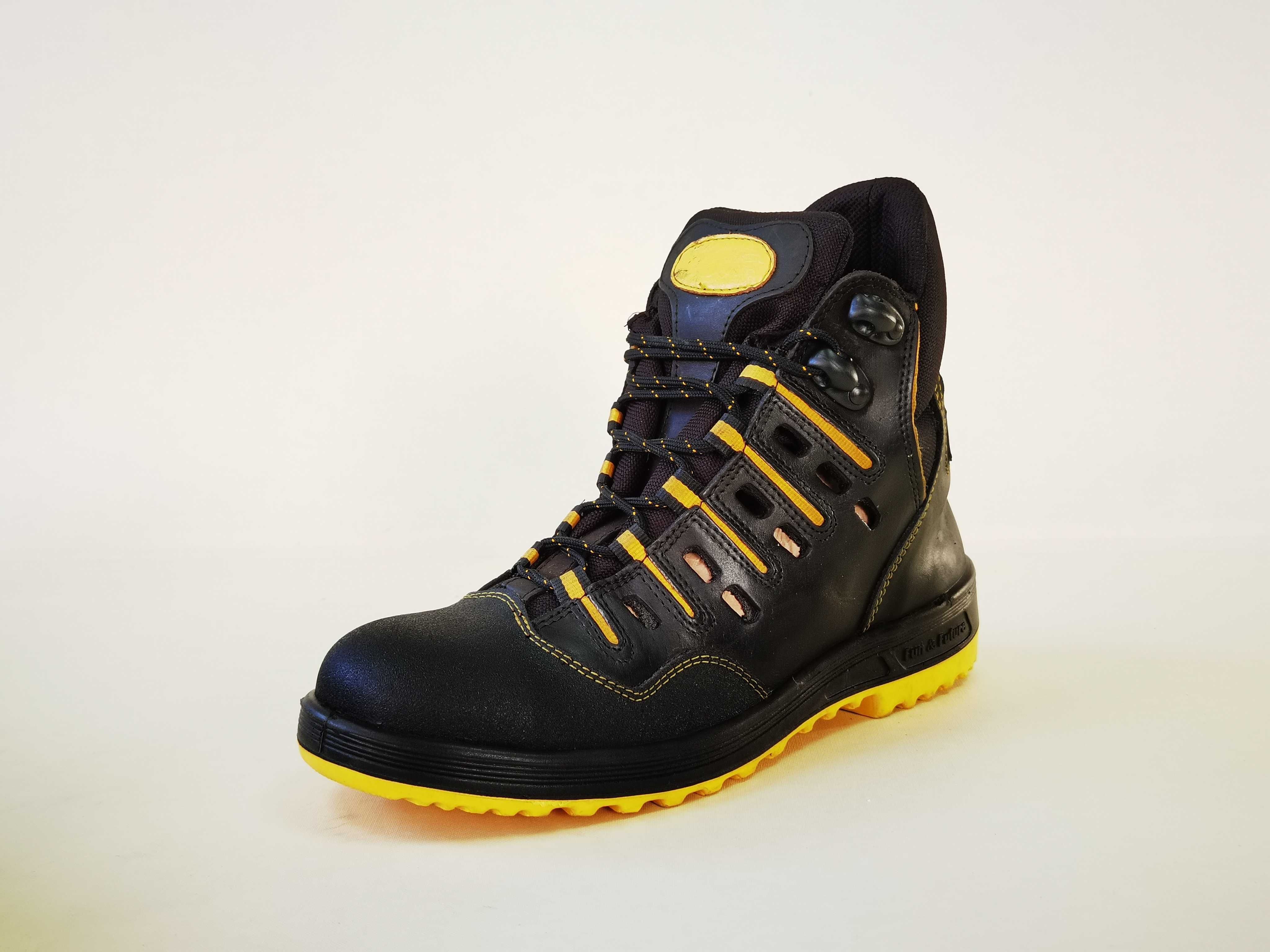 Bocanci lucru PIELE 46 47 BALTES  protectie bombeu metalic ELTEN UVEX