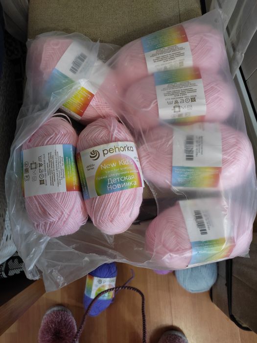 Пряжа,,Пехорка",новая