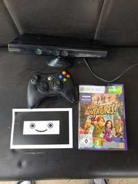 Kinect xbox 360 cu un joc și maneta xbox 360 wireless