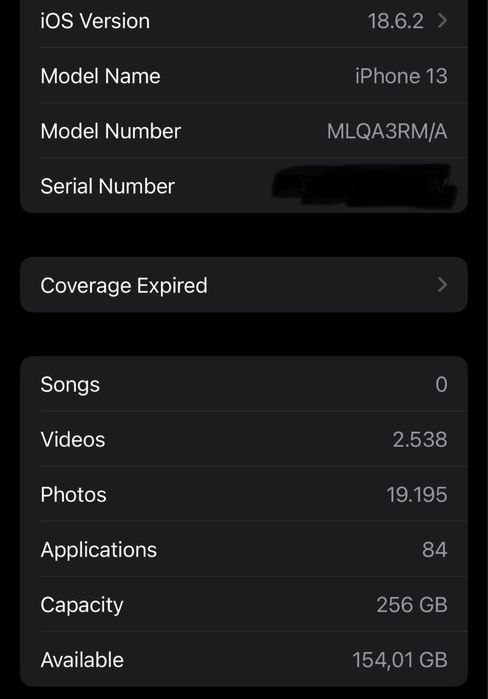 Vand iPhone 13 256 GB