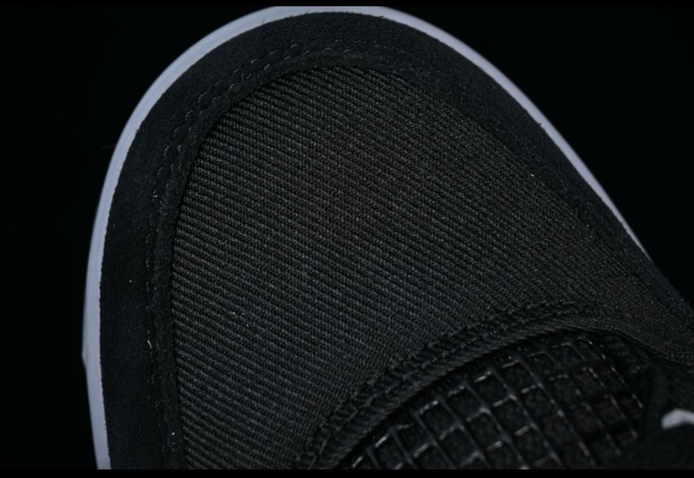 Air Jordan 4 Retro Black Canvas Full Box SE