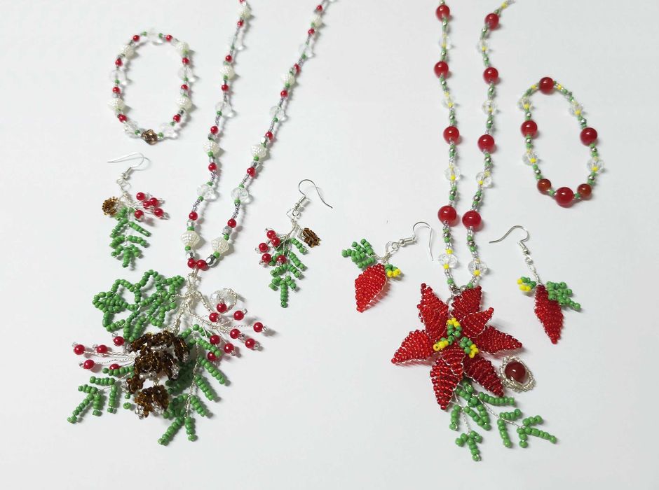 Seturi bijuterii Craciun handmade sarbatori unicat multe modele culori