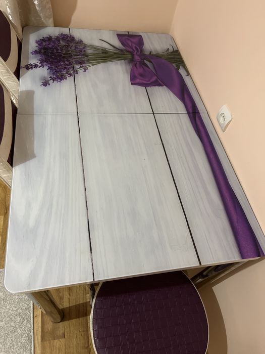 Стол со стульями ( 6 стульев )