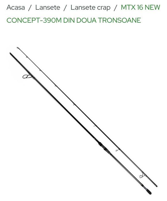 Lanseta Hakuyo MTX-16 New Concept 3,90m, 2 segmente, 4 lbs