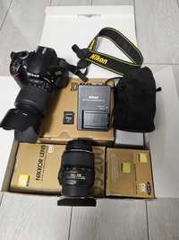 Nikon d3200 + 2 obiective Nikon Autofocus sau schimb cu alte produse