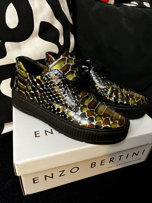 Adidasi Enzo Bertini din piele naturala noi
