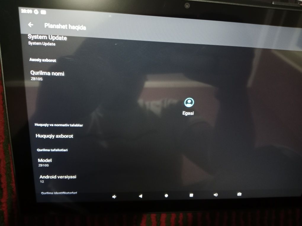 Planshet TABLET ZB10S