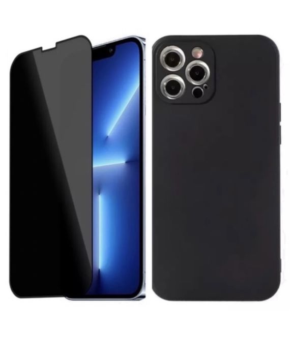 Iphone 14/15/16E/17 PRO MAX Pachet Husa Slide SIlc si Folie Sticla 21D