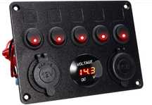 Panou de comanda electric intrerupator 12 V/24V auto rulota autorulota