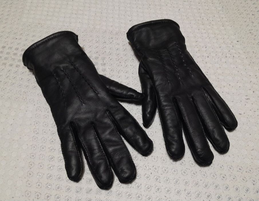 Mănuși Noi din piele naturală îmblănite, toamnă - iarnă, nr. 7 sau S/M