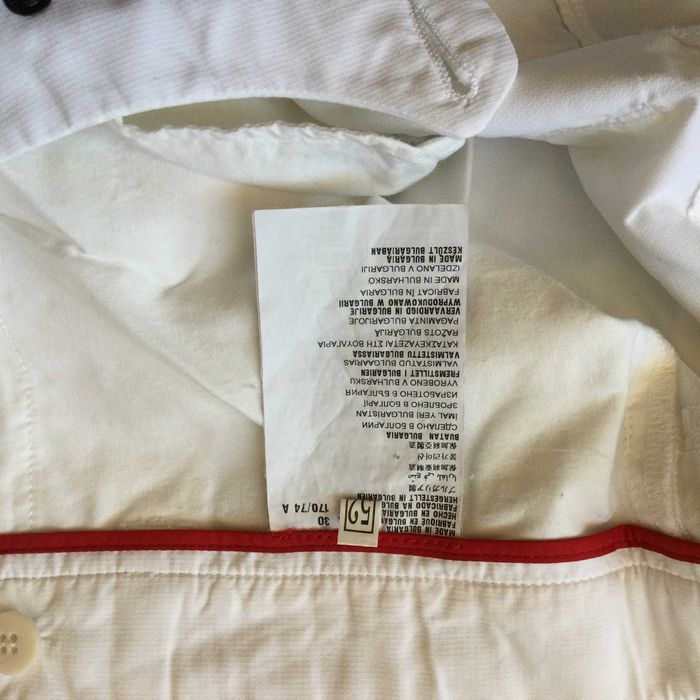 НОВ оригинални мъжки бял летен тънък панталон PRADA размер 52 / L