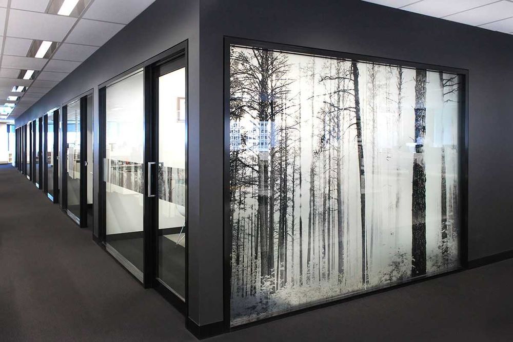 Печать на стекло Двухсторонняя