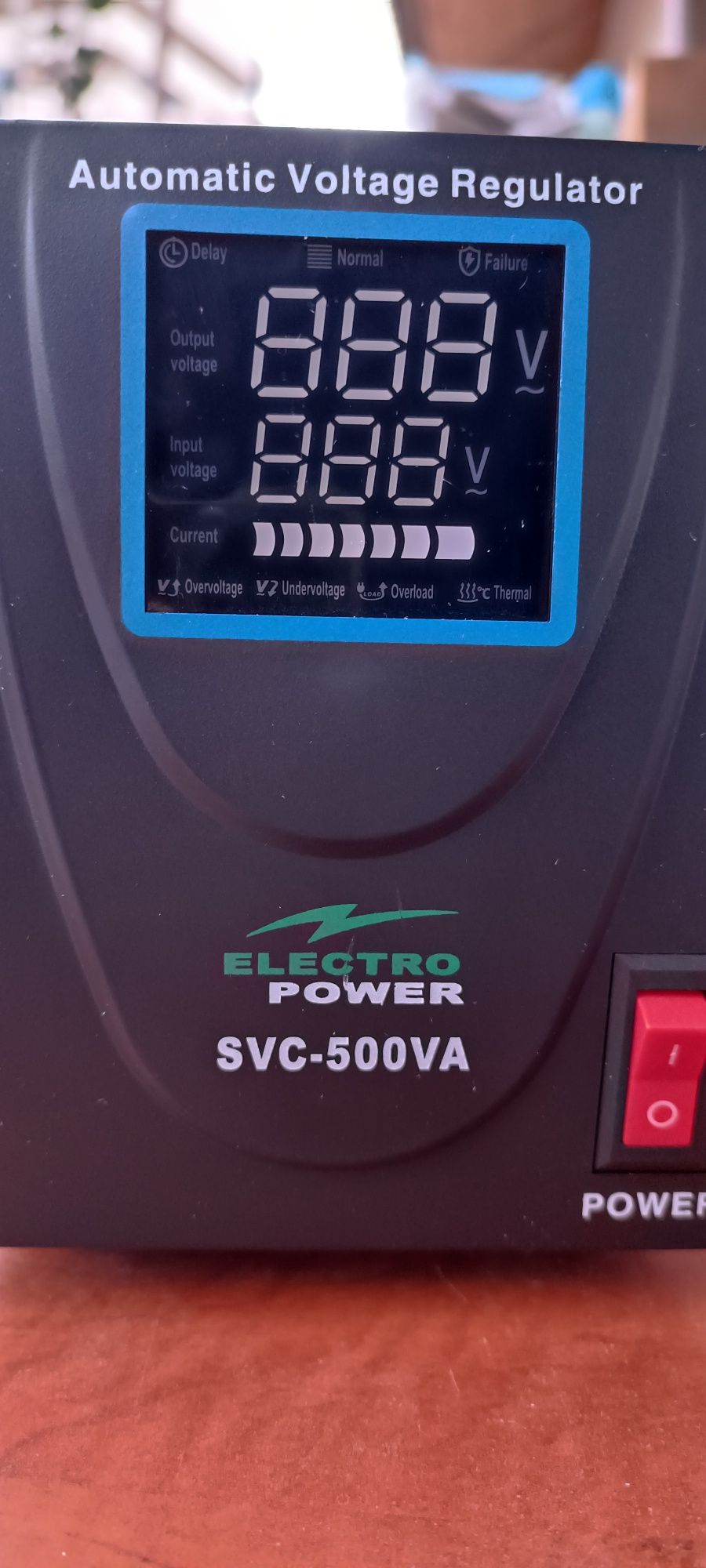 Stabilizator tensiune automat, cu servomotor, Electro Power, SVC-500VA