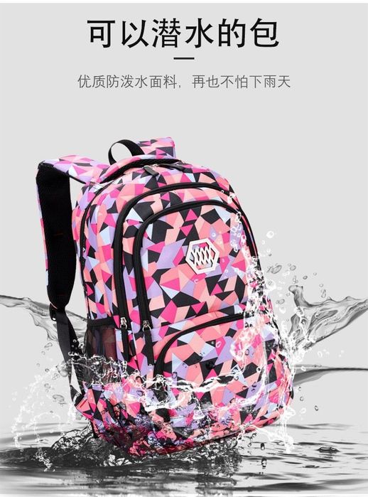 Комплект школьный рюкзак для девочек детский вместительный