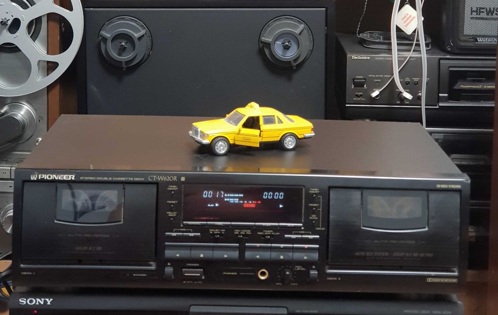 Casetofon Deck Stereo Vintage PIONEER CT W620R BLACK (Made in Japan)
