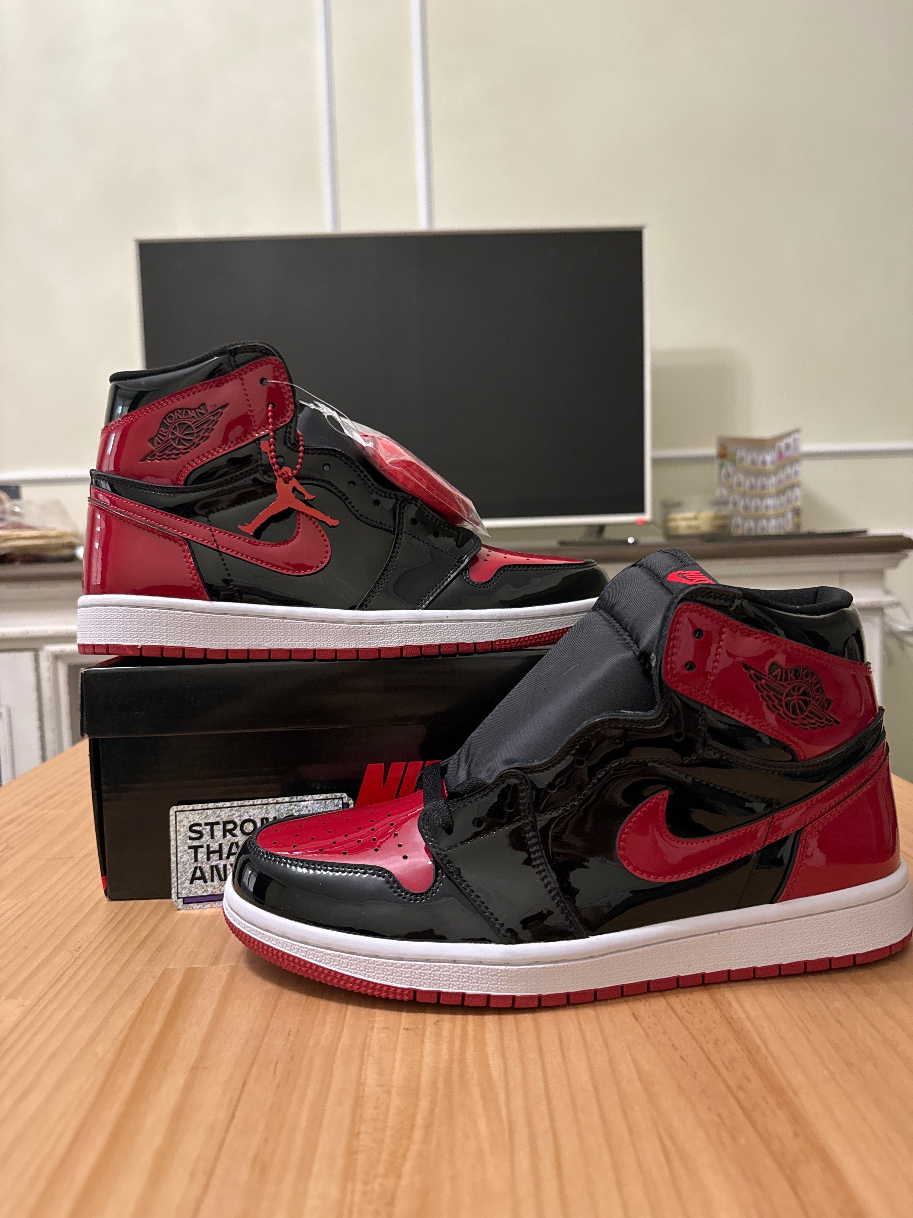 Jordan 1 High Patent Bred Premium (descriere)