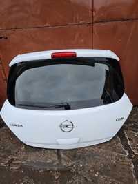 Haion usa spate cu luneta Opel Corsa D alb 2 usi facelift