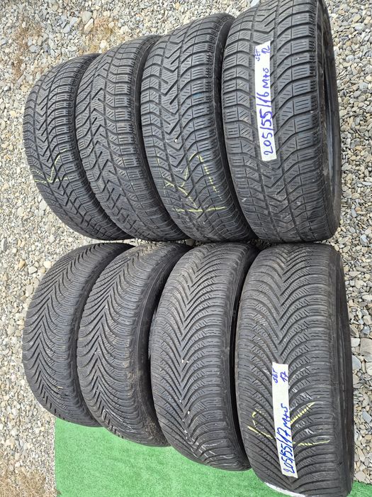 Vând cauciucuri 205/55/16 M+S 2 seturi diferite imp Germania