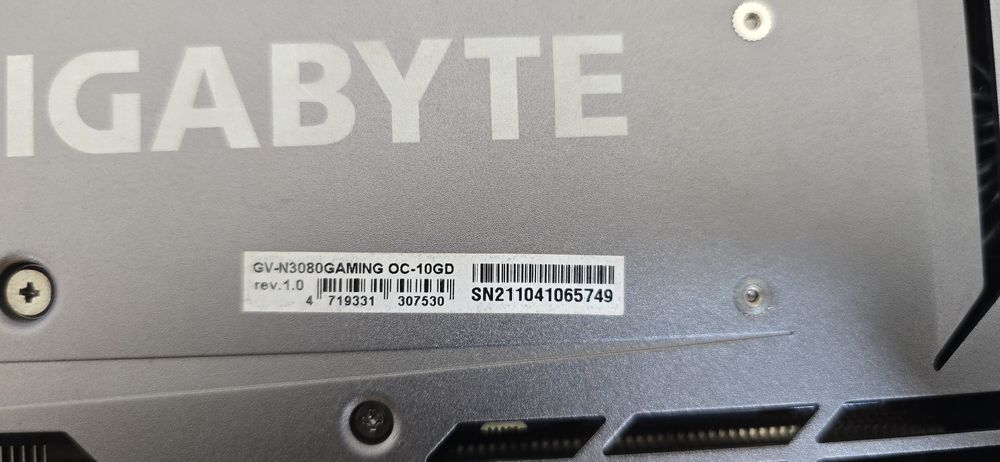 Placa Video Nvidia Rtx 3080 GAMING OC GIGABYTE RGB Garantie