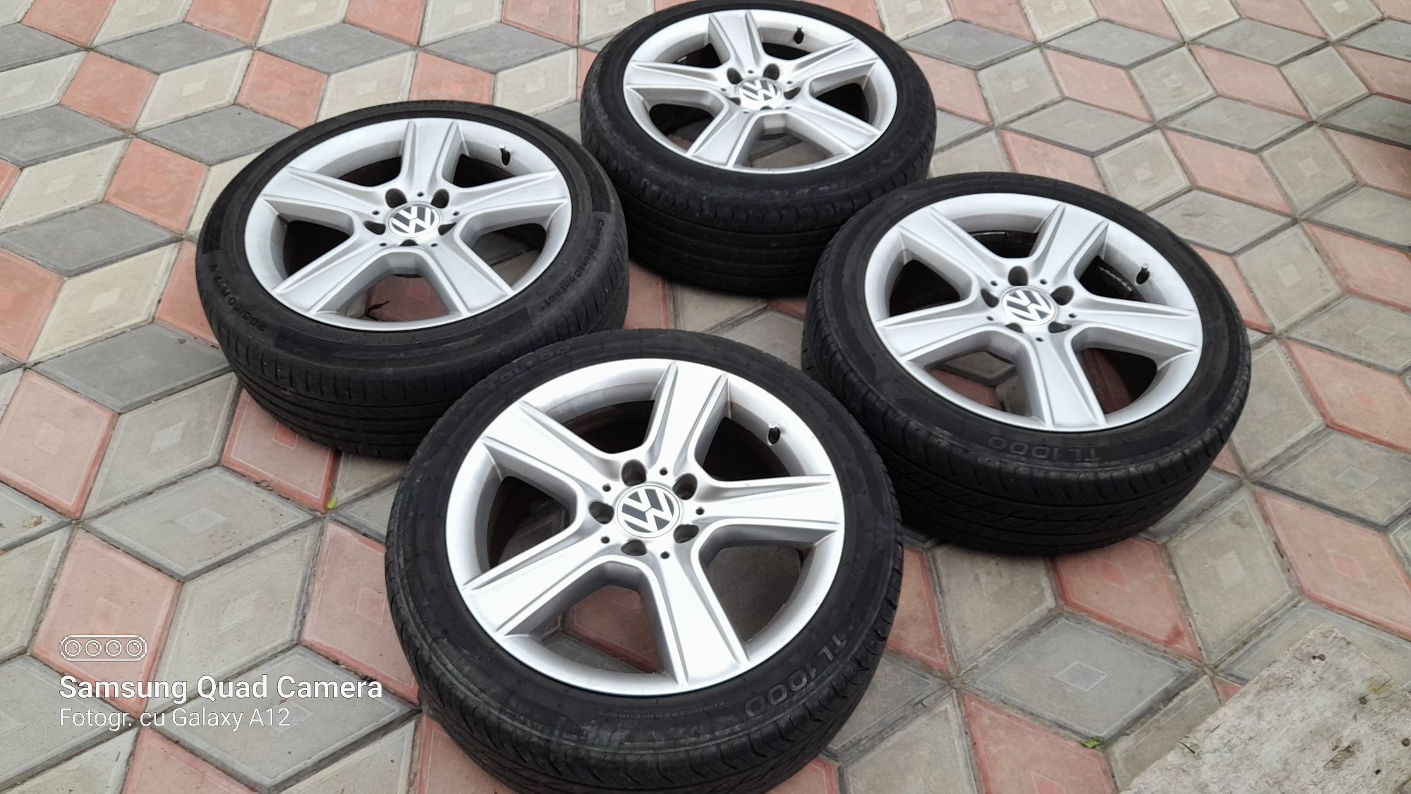 Vand 4 jante aliaj de 17 inch 5x112 pt VW AUDI SEAT SKODA și MERCEDES