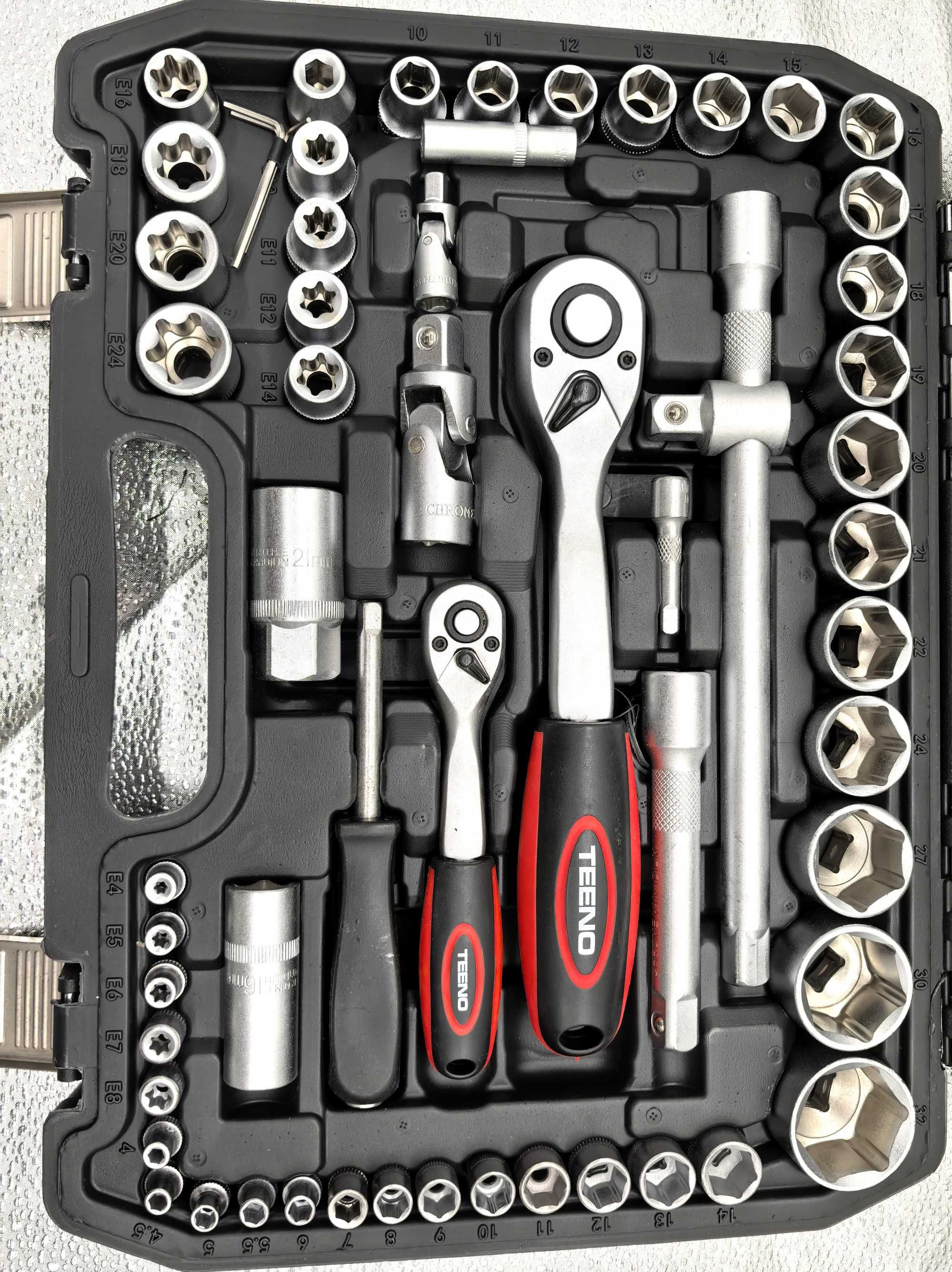 Trusa chei tubulare 108 piese – compacta si practica!