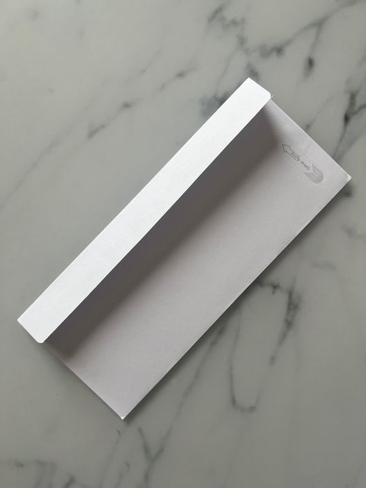 Бял плик за писмо 110mm x 220mm