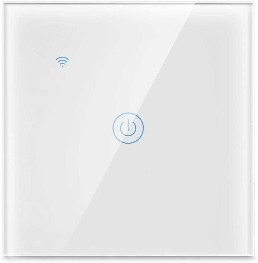 Tuya WiFi сензорен ключ за осветление единичен работи без нула проводн